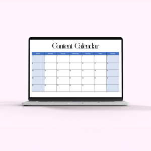 Customized Content Calendar